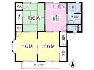 サンシティパークⅢＤの物件間取画像